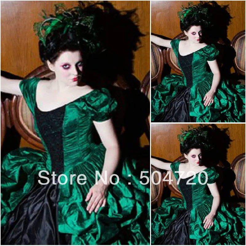19 Century Green Civil War Southern Belle Gown evening Dress/Victorian Lolita dresses/scarlett dress US6-26 V-279
19 Century Green Civil War Southern Belle Gown evening Dress/Victorian Lolita dresses/scarlett dress US6-26 V-279