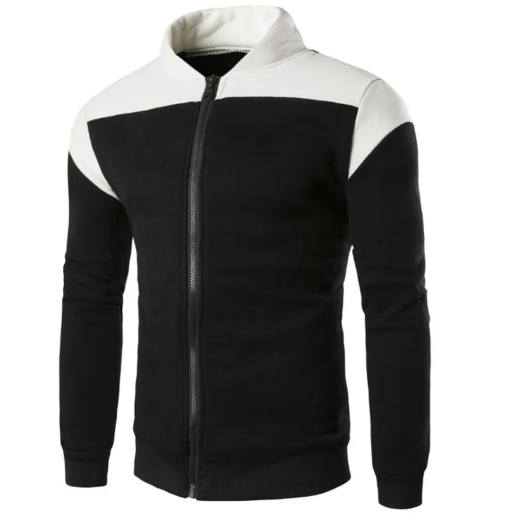 New Autumn Male Jacket England Style Stand Slim Fit Men Jackets and Coats Fashion Patckwork Casual Zippers Sportswear Black Grey
New Autumn Male Jacket England Style Stand Slim Fit Men Jackets and Coats Fashion Patckwork Casual Zippers Sportswear Black Grey