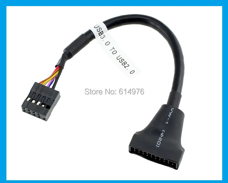 13CM Mainboard Motherboard USB 3.0 20 Pin male to USB 2.0 9 pin Female Housing Extension Adapter Cable For desktop Computer PC
13CM Mainboard Motherboard USB 3.0 20 Pin male to USB 2.0 9 pin Female Housing Extension Adapter Cable For desktop Computer PC