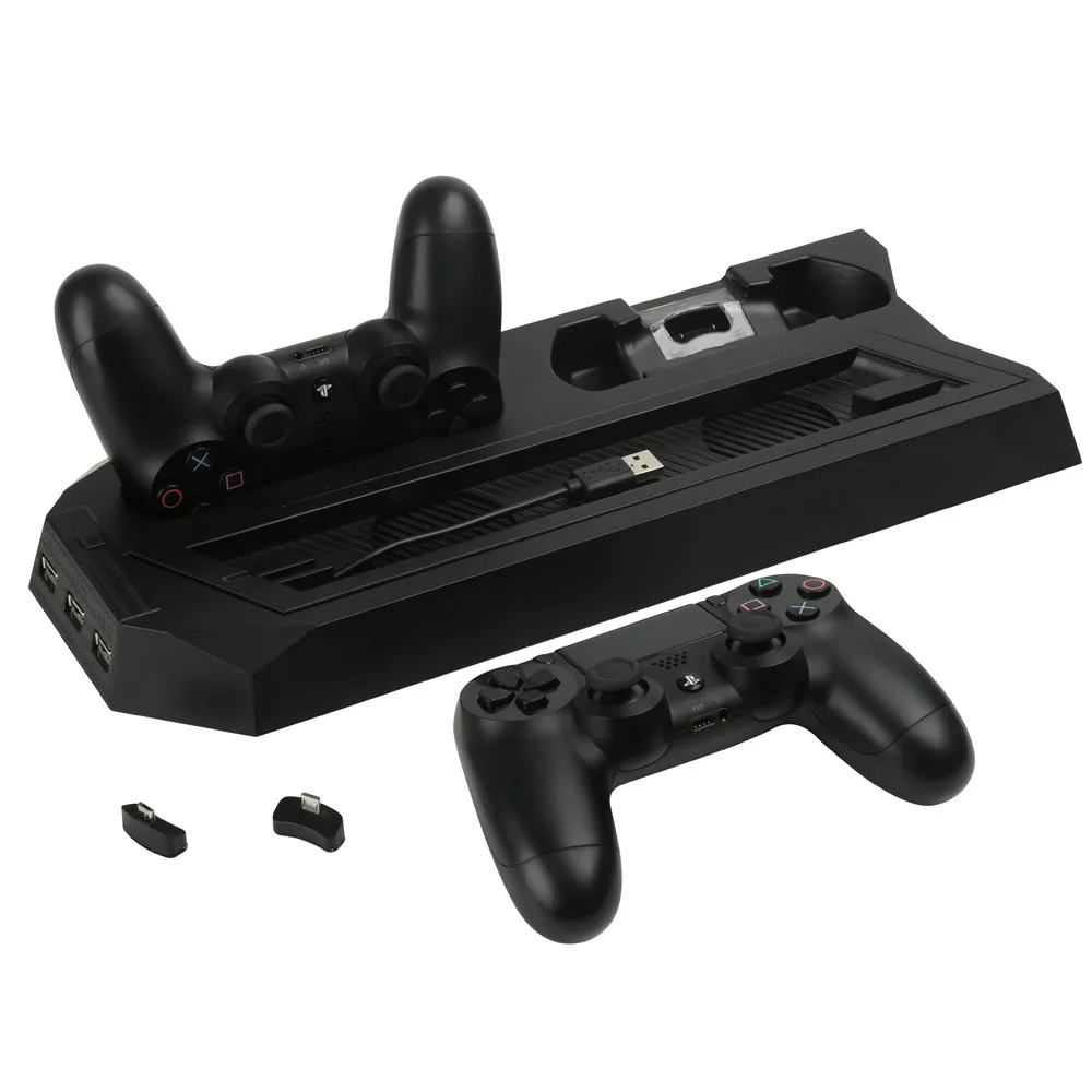 Zuczug вертикальная подставка с Вентилятор охлаждения Cooler двойной контроллер Game Pad