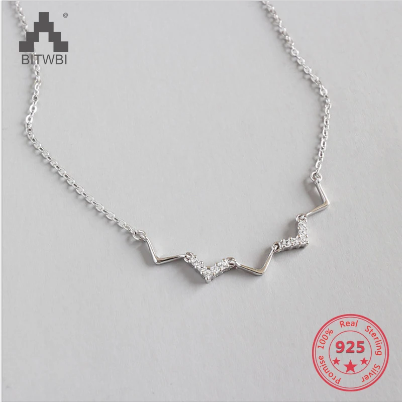 V Wave Shape Pendant 925 Sterling Silver Jewelry With CZ Women Fashion Necklaces & Pendants Jewelry Choker
V Wave Shape Pendant 925 Sterling Silver Jewelry With CZ Women Fashion Necklaces & Pendants Jewelry Choker