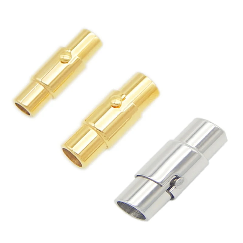 2pcs/lot Stainless Steel Magnetic Clasps for Leather Cord Bracelet With Safe Snap Lock Fit 2~10mm Bracelets Connectors Jewelry
2pcs/lot Stainless Steel Magnetic Clasps for Leather Cord Bracelet With Safe Snap Lock Fit 2~10mm Bracelets Connectors Jewelry