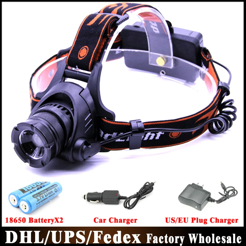 Free Shipping 100PCS 18650 Headlamp 2000 Lumens U2 LED 3 Mode Waterproof Headlamp Retractable Zoom Headlight
Free Shipping 100PCS 18650 Headlamp 2000 Lumens U2 LED 3 Mode Waterproof Headlamp Retractable Zoom Headlight