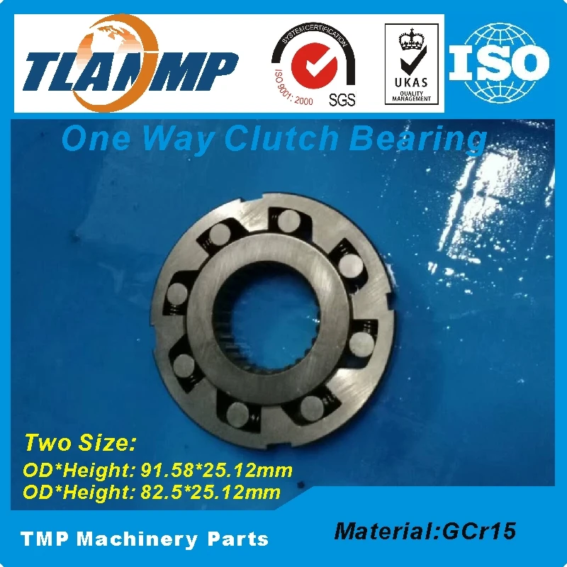 One Way Clutch Bearing for Glue Roll (Two Size-OD*Height: 91.58*25.12mm ,82.65*14.2mm) One Way Bearing
One Way Clutch Bearing for Glue Roll (Two Size-OD*Height: 91.58*25.12mm ,82.65*14.2mm) One Way Bearing