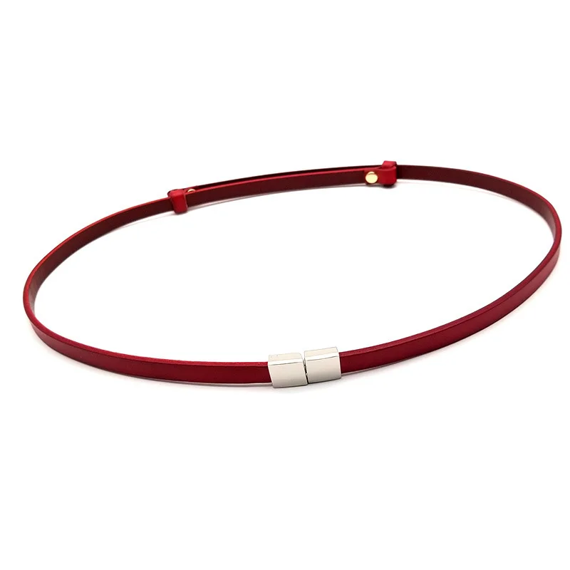 Korean version of the sleek minimalist new ladies belt with dresses decorated waist chain first layer cowhide leather small belt
Korean version of the sleek minimalist new ladies belt with dresses decorated waist chain first layer cowhide leather small belt