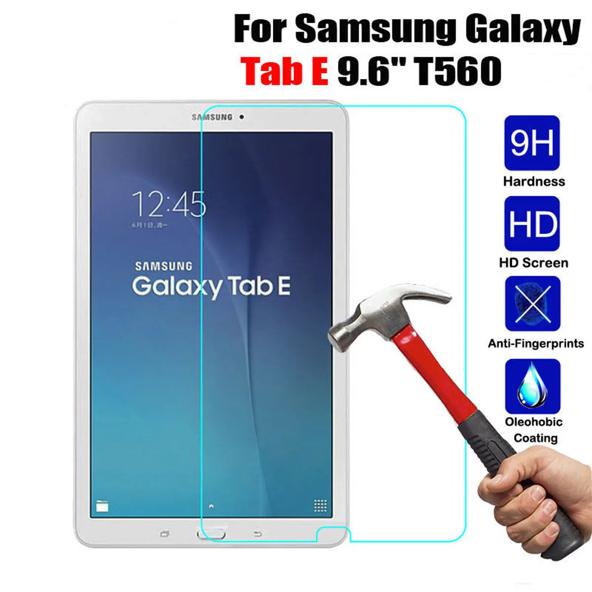 Tempered Glass Screen Protector For Samsung Galaxy Tab E 9.6 inch SM-T560 T561 9H 0.3mm Explosion-Proof TabletProtective Film
Tempered Glass Screen Protector For Samsung Galaxy Tab E 9.6 inch SM-T560 T561 9H 0.3mm Explosion-Proof TabletProtective Film