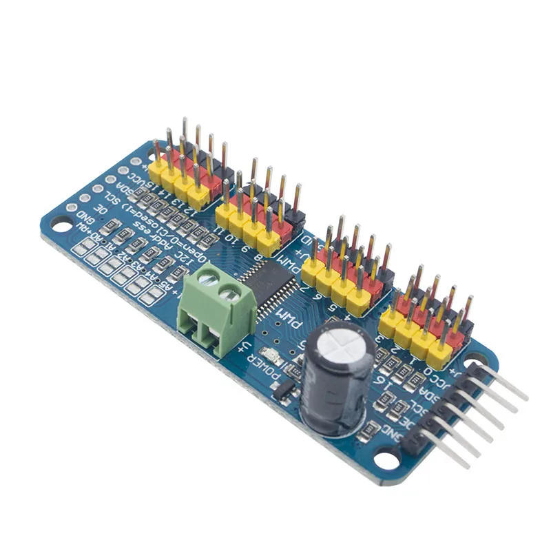 16-канальный 12-битный PWM/серводвигатель интерфейс I2C PCA9685 для Arduino Raspberry Pi
