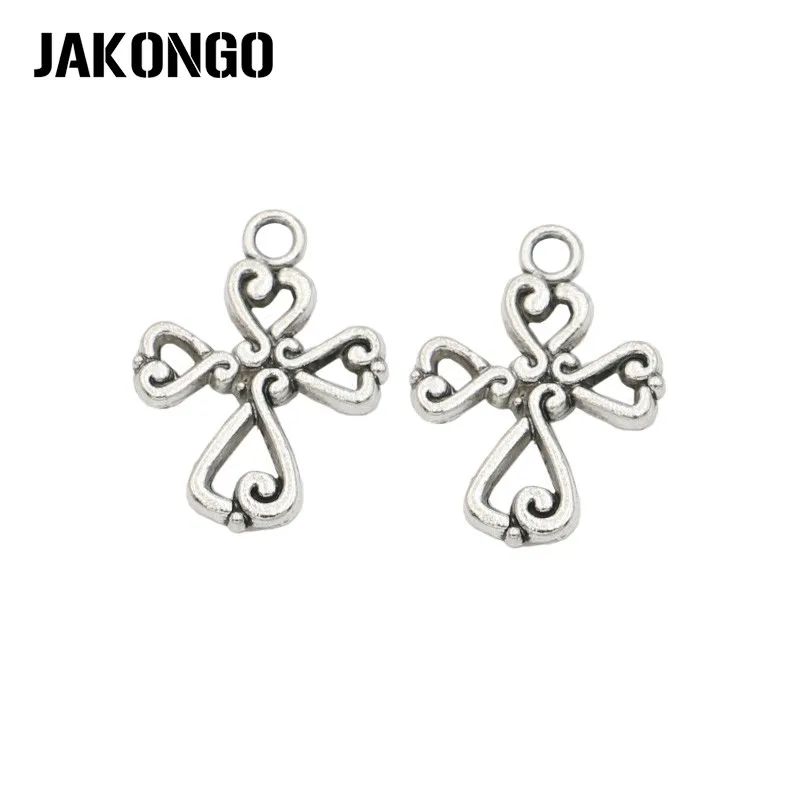 JAKONGO античный посеребренный Крест Подвеска для изготовления ювелирных изделий браслет аксессуары DIY 19x14 мм 20 шт./лот
JAKONGO античный посеребренный Крест Подвеска для изготовления ювелирных изделий браслет аксессуары DIY 19x14 мм 20 шт./лот