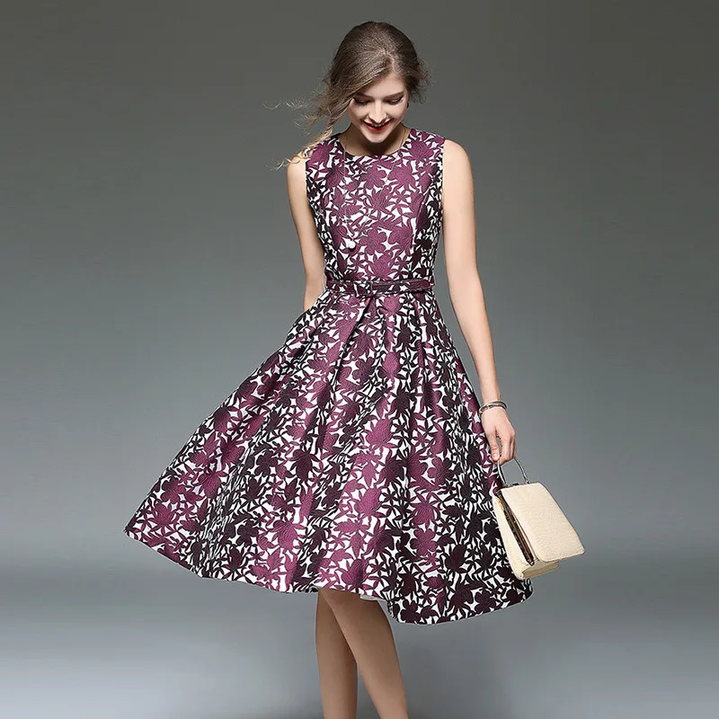 2017 Spring Clothes New Pattern Suit-dress High-end Sleeveless Jacquard Weave Dress Fashion Thin Long Fund A A-line Woman
2017 Spring Clothes New Pattern Suit-dress High-end Sleeveless Jacquard Weave Dress Fashion Thin Long Fund A A-line Woman