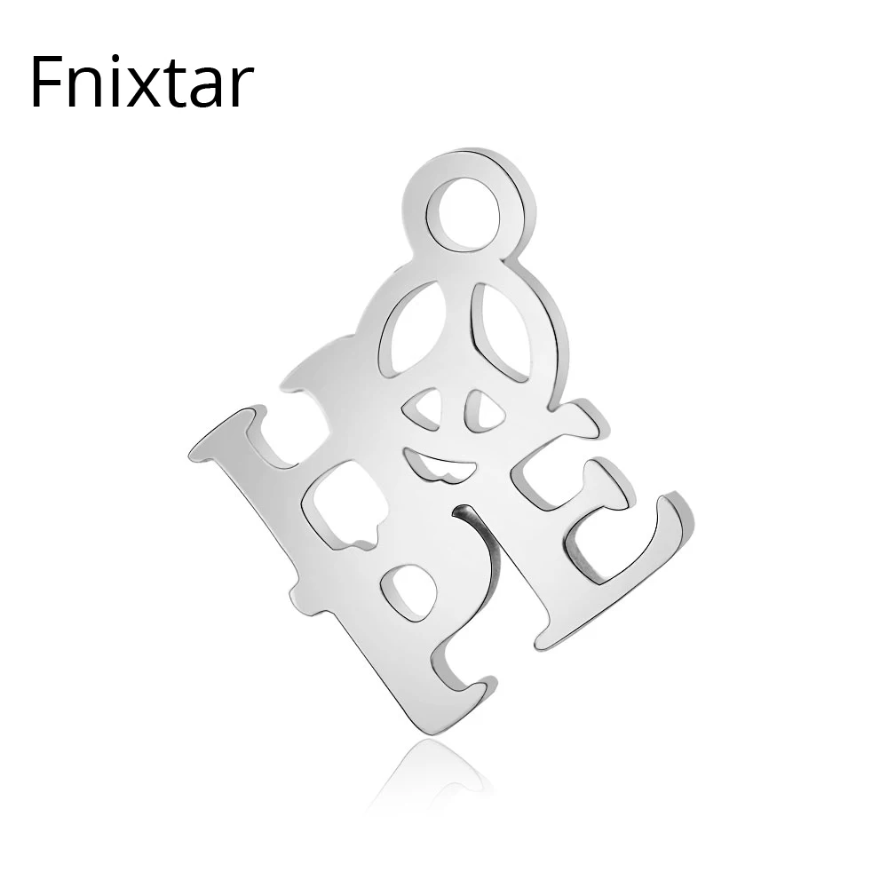 Fnixtar 316L Stainless Steel Hope Letter Charms Pendant Cutting Polished Handmade Charms 12*13.5mm Wholesale Charm 20pcs/lot
Fnixtar 316L Stainless Steel Hope Letter Charms Pendant Cutting Polished Handmade Charms 12*13.5mm Wholesale Charm 20pcs/lot