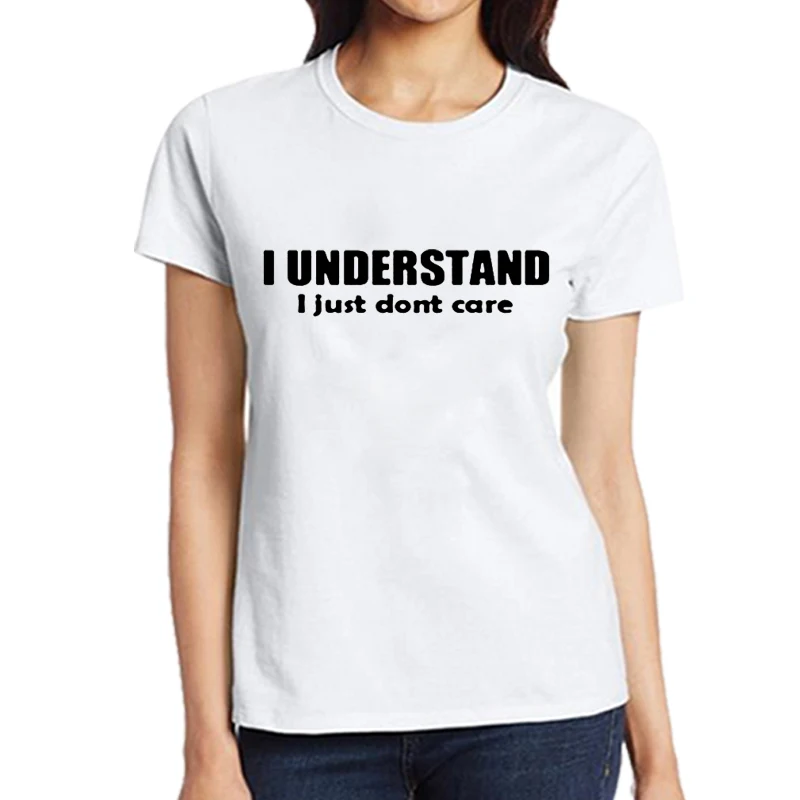 I UNDERSTAND I JUST DONT CARE Letter Shirts Funny Women 2018 Short Sleeves T-Shirts Female Hipster Tumblr Femme Harajuku T-shirt
I UNDERSTAND I JUST DONT CARE Letter Shirts Funny Women 2018 Short Sleeves T-Shirts Female Hipster Tumblr Femme Harajuku T-shirt