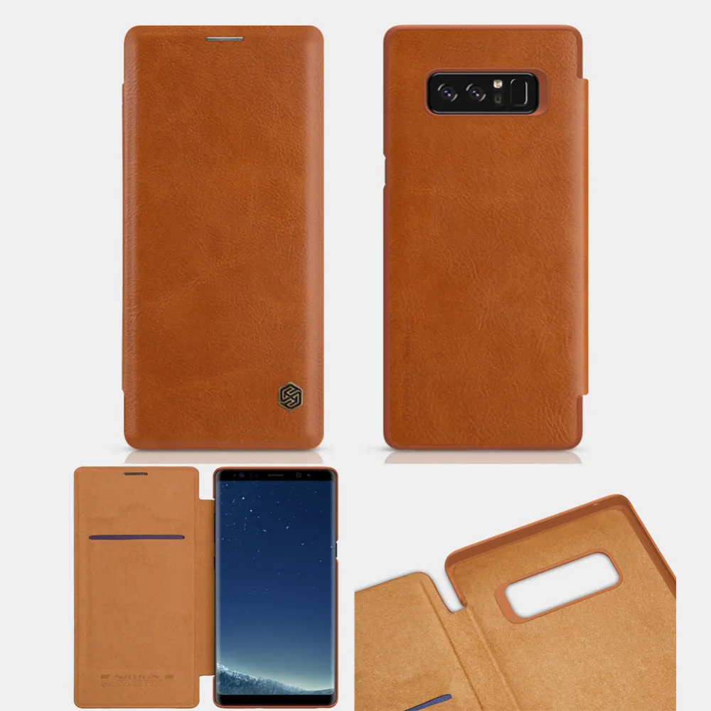 Флип чехол для телефона Samsung Galaxy Note 8 роскошный кожаный Nillkin Qin 8|for samsung galaxy|flip casecase