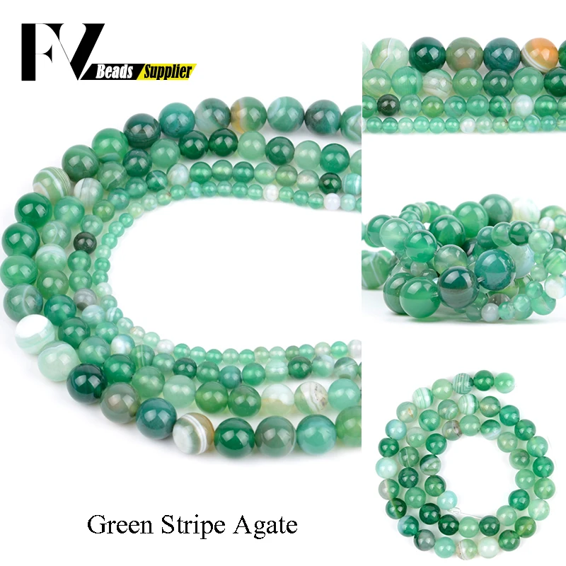 Smooth Green Stripe Agates Gem Round Beads Accessories Diy Jewelry 4mm-12mm Semi Precious Stones Spacer Beads For Making Jewelry
Smooth Green Stripe Agates Gem Round Beads Accessories Diy Jewelry 4mm-12mm Semi Precious Stones Spacer Beads For Making Jewelry