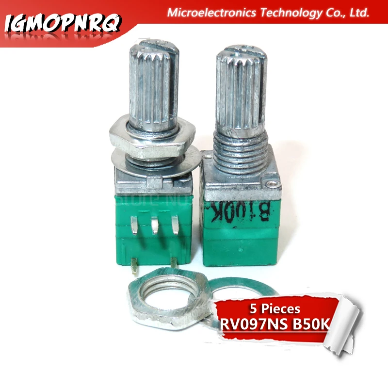 5pcs RV097NS B50K 50k 5PIN single linked potentiometer with a switch audio amplifier sealing potentiometer 15mm RV097NS-B50K
5pcs RV097NS B50K 50k 5PIN single linked potentiometer with a switch audio amplifier sealing potentiometer 15mm RV097NS-B50K