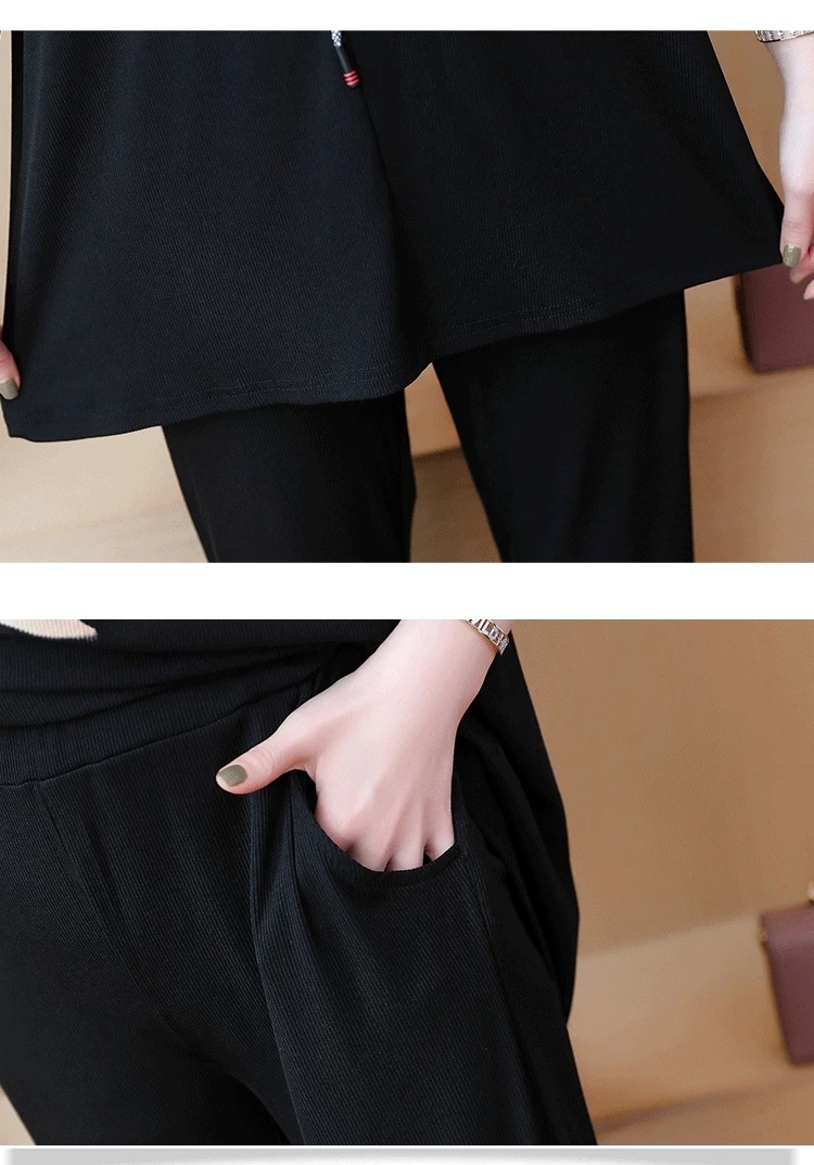Plus Size Two Piece Set Top And Pants Tracksuit For Women Clothes 2019 Black Women's Summer Suit Ensemble Femme Deux Pieces
Plus Size Two Piece Set Top And Pants Tracksuit For Women Clothes 2019 Black Women's Summer Suit Ensemble Femme Deux Pieces