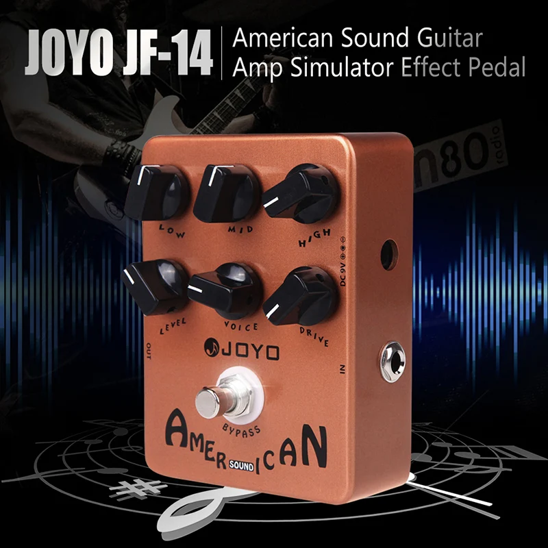 

JOYO JF-14 американский звук гитарный усилитель симулятор эффект для езды на велосипеде
