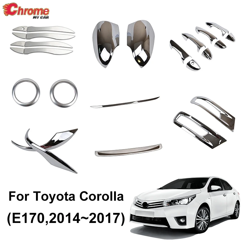 For Toyota Corolla Altis E170 2014 2015 2016 2017 Chrome Door Handle Side Mirror Fog Light Cover Trim Decoration Car Styling
For Toyota Corolla Altis E170 2014 2015 2016 2017 Chrome Door Handle Side Mirror Fog Light Cover Trim Decoration Car Styling