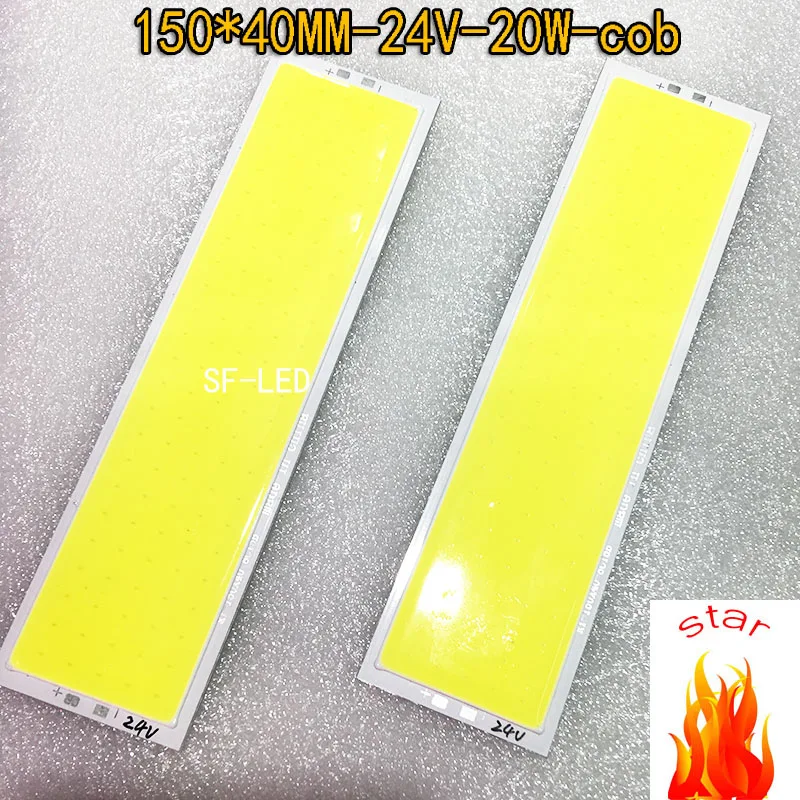 2pcs lot 150mmx40mm White COB LED Strip Lamp Lights Bulb 20W 2000LM Super Bright dc24V For DIY High Quality
2pcs lot 150mmx40mm White COB LED Strip Lamp Lights Bulb 20W 2000LM Super Bright dc24V For DIY High Quality