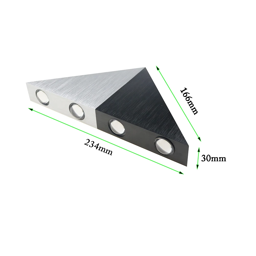 5 Leds Triangle Wall Lamp Sconce light Aluminum 234*30*166mm 110V 220V indoor Aisle corridor Sliver + Black body IL
5 Leds Triangle Wall Lamp Sconce light Aluminum 234*30*166mm 110V 220V indoor Aisle corridor Sliver + Black body IL