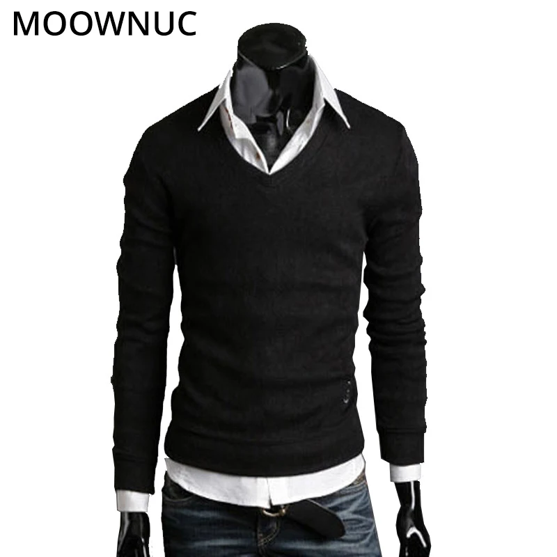 Sweaters Pullover Men Homme Slim Keep Warm Solid Autumn Fashion Smart Casual Male Sweaters Bottoming shirt V-Neck MOOWNUC MWC
Sweaters Pullover Men Homme Slim Keep Warm Solid Autumn Fashion Smart Casual Male Sweaters Bottoming shirt V-Neck MOOWNUC MWC
