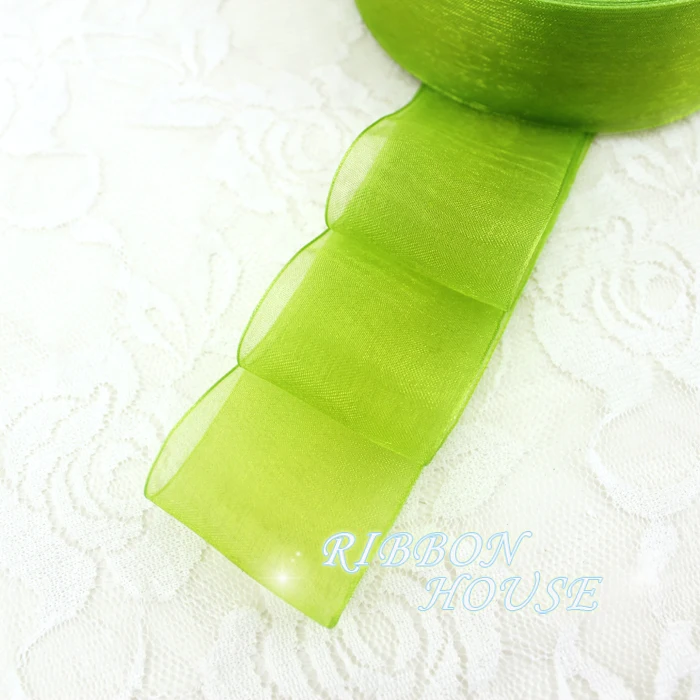 40mm Fruit Green organza ribbons wholesale gift wrapping decoration Christmas ribbons
40mm Fruit Green organza ribbons wholesale gift wrapping decoration Christmas ribbons