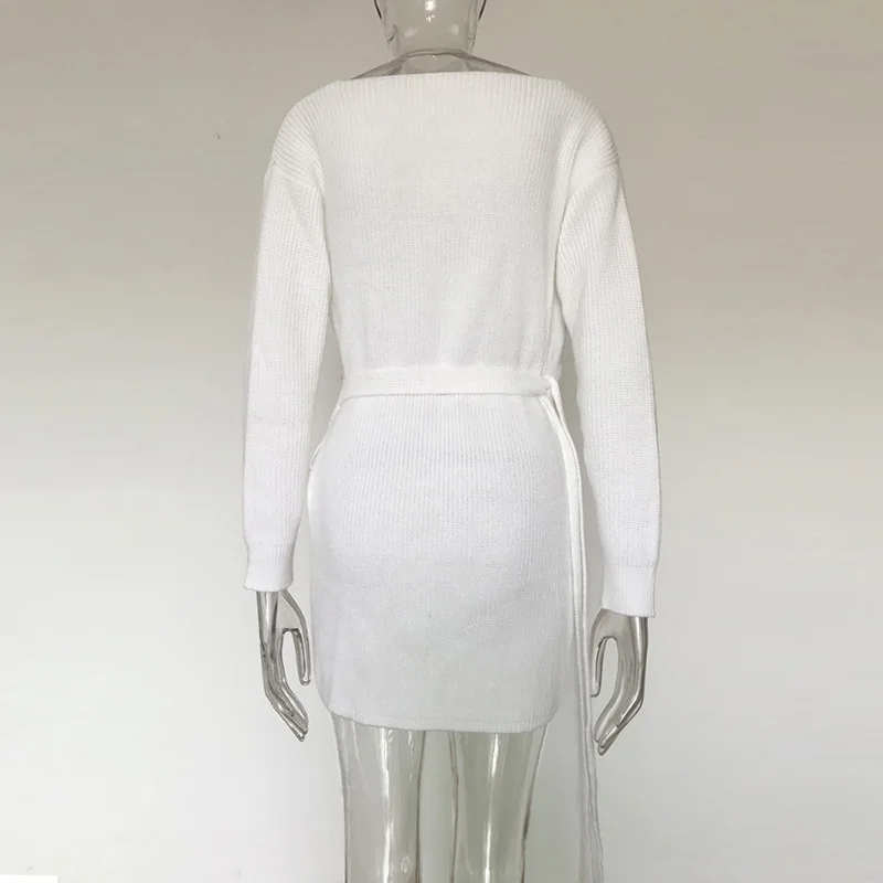QUEVOON Women's Bandage Dresses V-neck Long Sleeve Knitted Dresses Sexy Winter Dress Fashion Mini Dresses for Female Tunic Robe
QUEVOON Women's Bandage Dresses V-neck Long Sleeve Knitted Dresses Sexy Winter Dress Fashion Mini Dresses for Female Tunic Robe