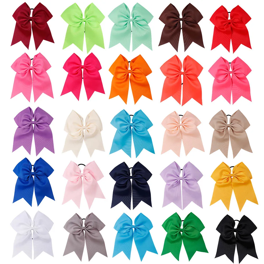 AHB Solid Cheer Bows Cheerleader Girls 7'' Large Hair Bows with Elastic Hair Band for Girls Handmade Headband Hair Accessories
AHB Solid Cheer Bows Cheerleader Girls 7'' Large Hair Bows with Elastic Hair Band for Girls Handmade Headband Hair Accessories