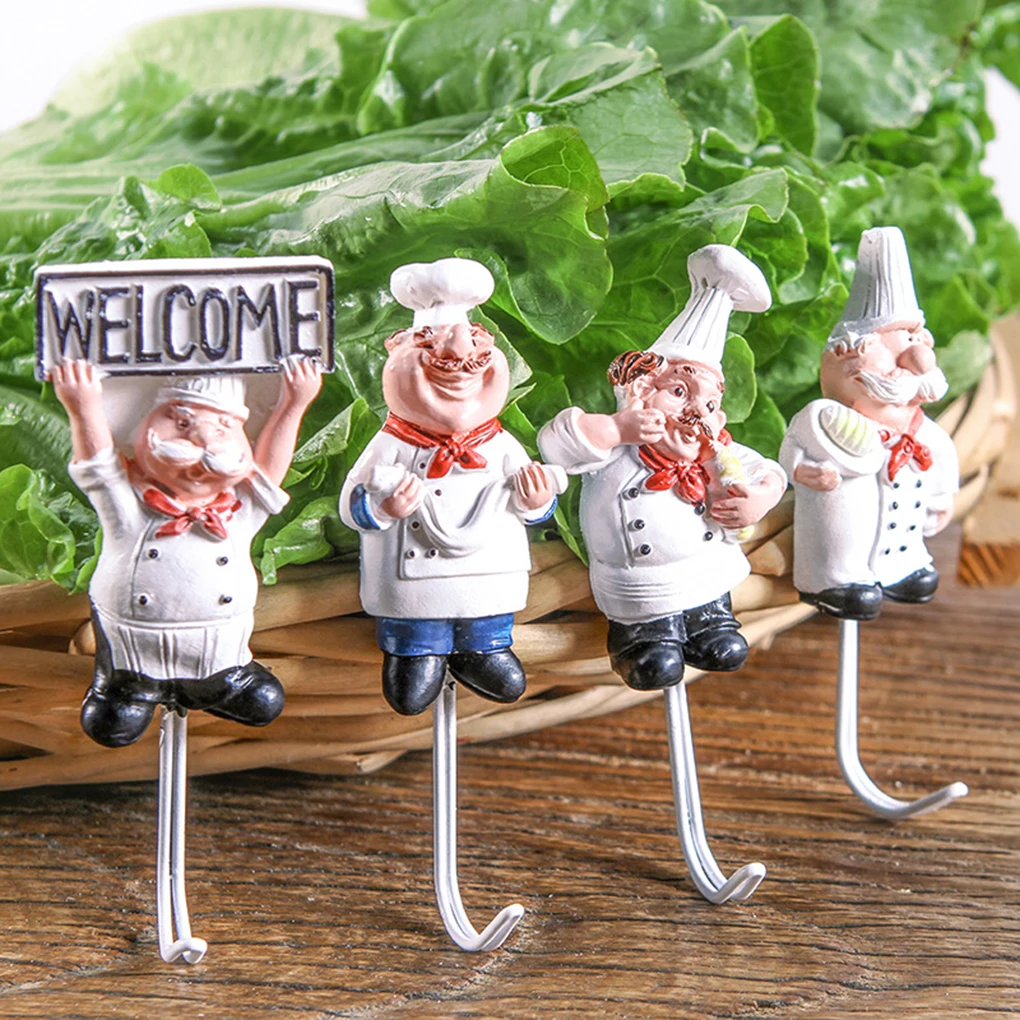 4pcs Cartoon Chef Stainless Steel Sticky Hook Clothes Coat Hat Hanger Kitchen Bathroom Rustproof Towel Hooks
4pcs Cartoon Chef Stainless Steel Sticky Hook Clothes Coat Hat Hanger Kitchen Bathroom Rustproof Towel Hooks