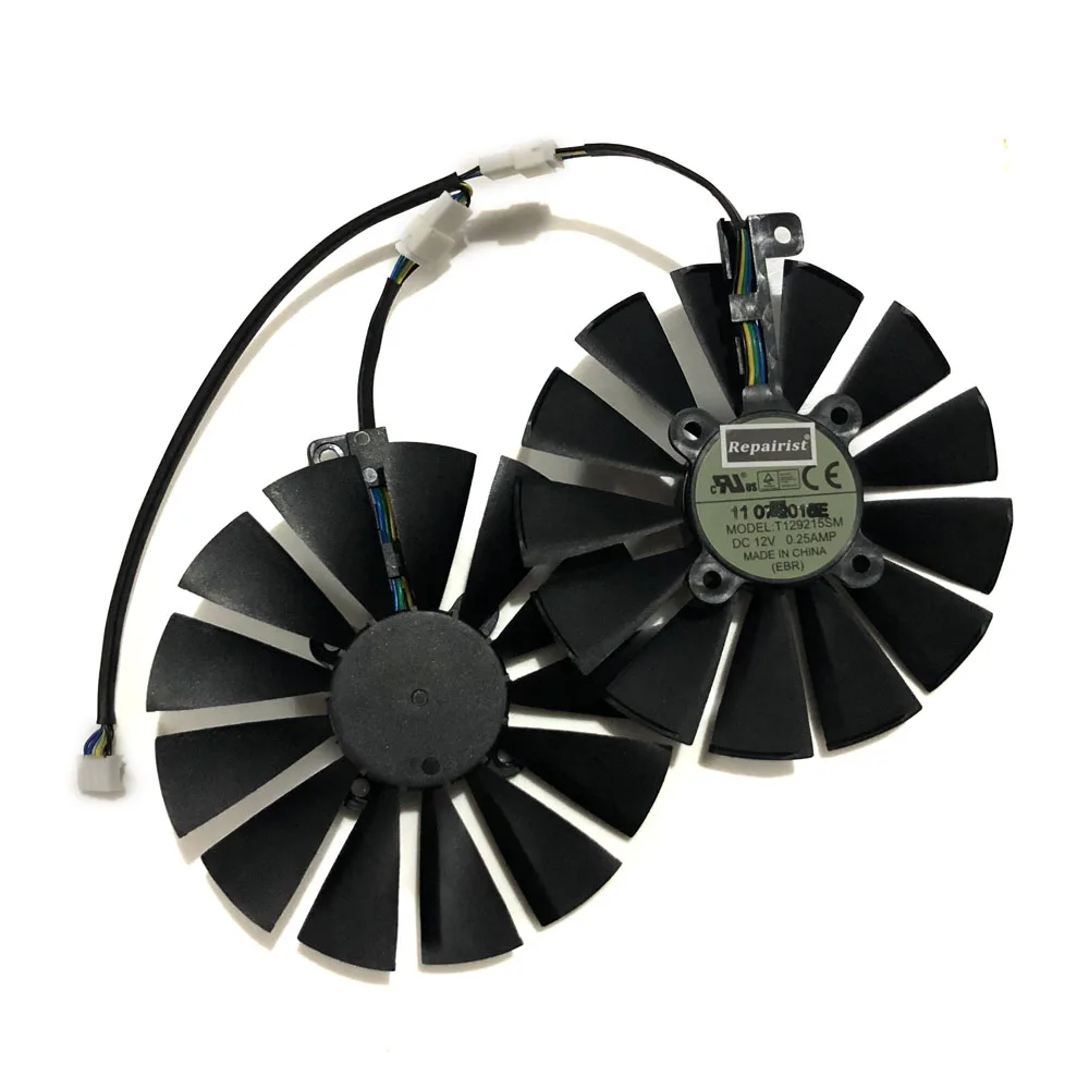 Охлаждающий вентилятор для видеокарты ASUS GPU ROG POSEIDON GTX1080TI STRIX RX 100 570 470 GTX 1050Ti 95 мм (580