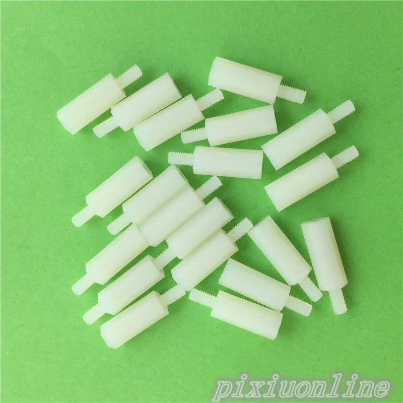 20pcs J177Y M3 White Nylon Hex Spacer Single Head Isolation Column Insulation Rust-proof DIY PCB High Quality on Sale
20pcs J177Y M3 White Nylon Hex Spacer Single Head Isolation Column Insulation Rust-proof DIY PCB High Quality on Sale
