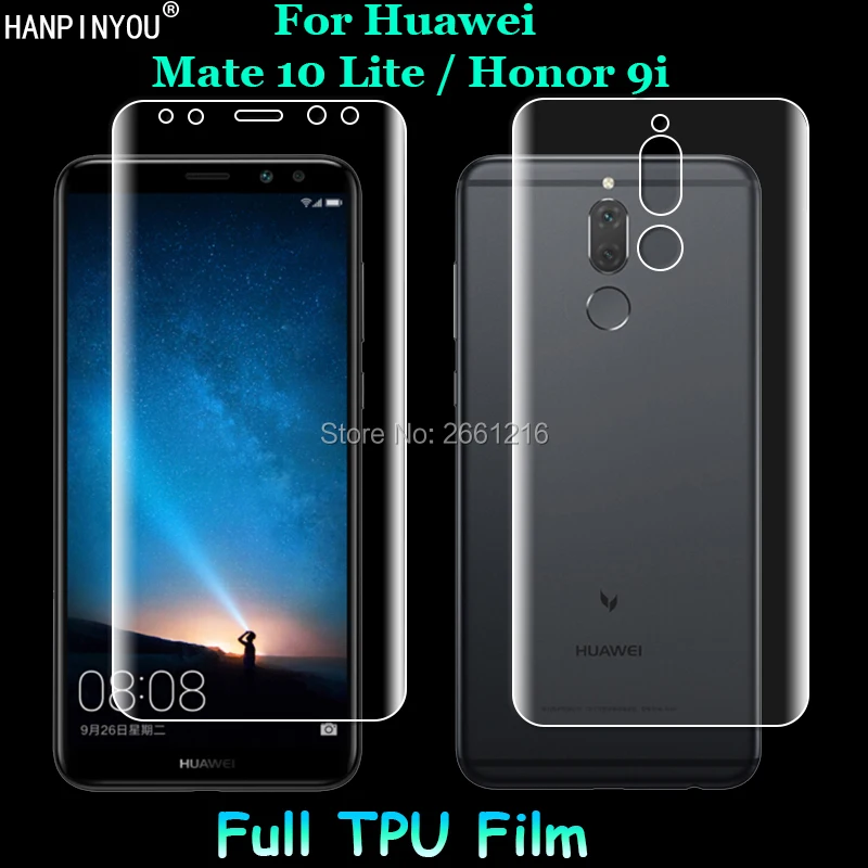 For Huawei Mate 10 Lite /Honor 9i 2Pcs= Front + Back Slim Full Cover Edge to Edge Soft TPU Film Explosion-proof Screen Protector
For Huawei Mate 10 Lite /Honor 9i 2Pcs= Front + Back Slim Full Cover Edge to Edge Soft TPU Film Explosion-proof Screen Protector