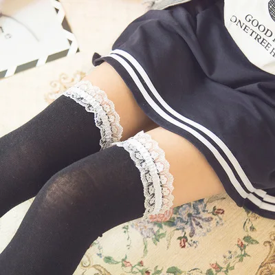 Lace Top Women's Stockings Sexy Thigh High Socks Spring Autumn Female Stockings Cotton High Socks Top With Lace Over Knee Socks
Lace Top Women's Stockings Sexy Thigh High Socks Spring Autumn Female Stockings Cotton High Socks Top With Lace Over Knee Socks