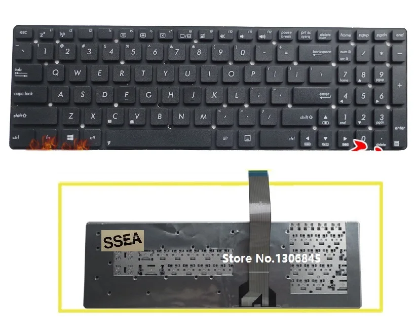 SSEA NEW US Keyboard no frame For ASUS A55 A55A A55V A55VD A55VJ A55VS K55A K55V K55VD K55VJ A55VM K55VM K55VS Laptop Keyboard
SSEA NEW US Keyboard no frame For ASUS A55 A55A A55V A55VD A55VJ A55VS K55A K55V K55VD K55VJ A55VM K55VM K55VS Laptop Keyboard