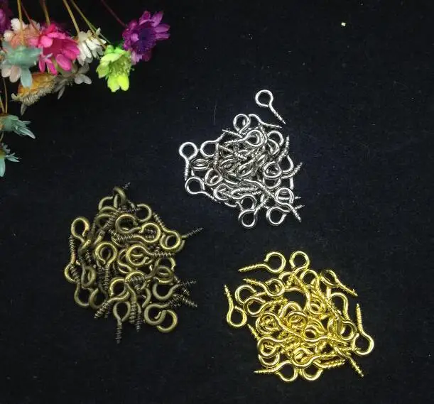 1000pieces 5*10mm wholesale Silver/bronze/gold plated finish metal eyehook screw eye pin connector sheep eye bolt pendant screw
1000pieces 5*10mm wholesale Silver/bronze/gold plated finish metal eyehook screw eye pin connector sheep eye bolt pendant screw