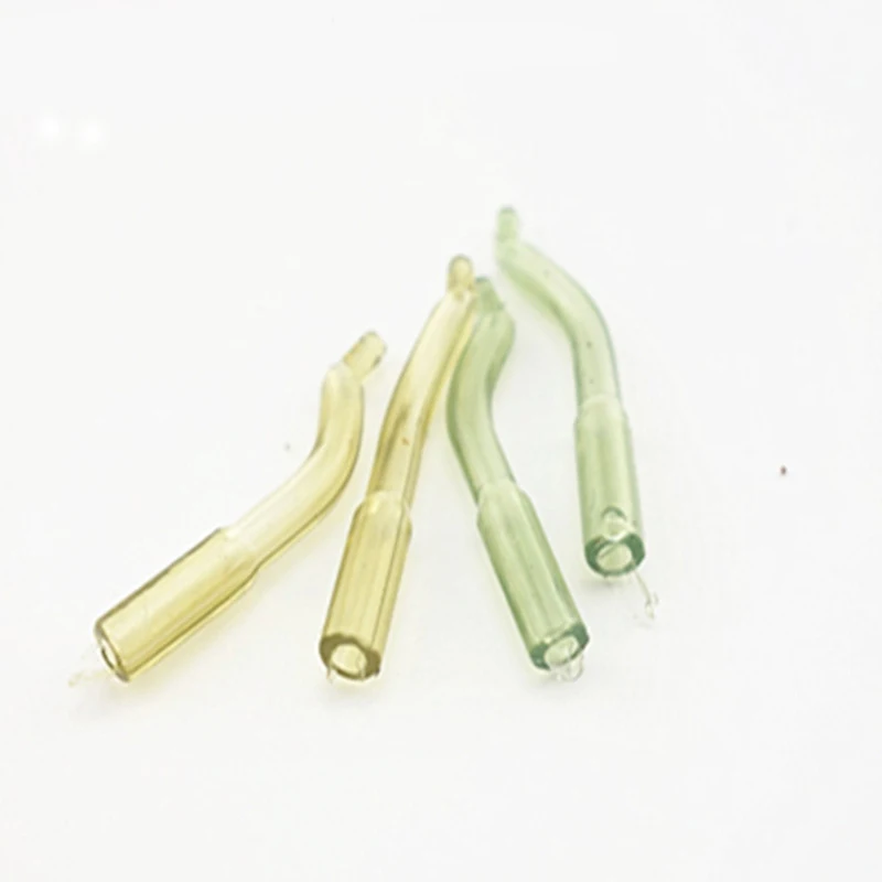 20pcs Carp Fishing Accessories Aligner Rubber Hook Sleeve Line Terminal Tackle Rig Swivel Brown / Green Color | Спорт и развлечения