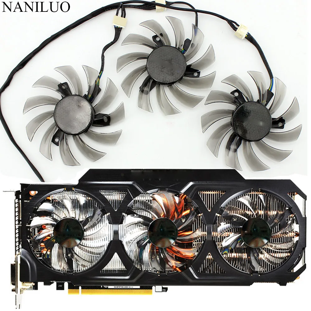 Новый вентилятор охлаждения 75 мм T128010SU 0 35a для Gigabyte GTX 670 680 760 Ti G1 770 780Ti Titan