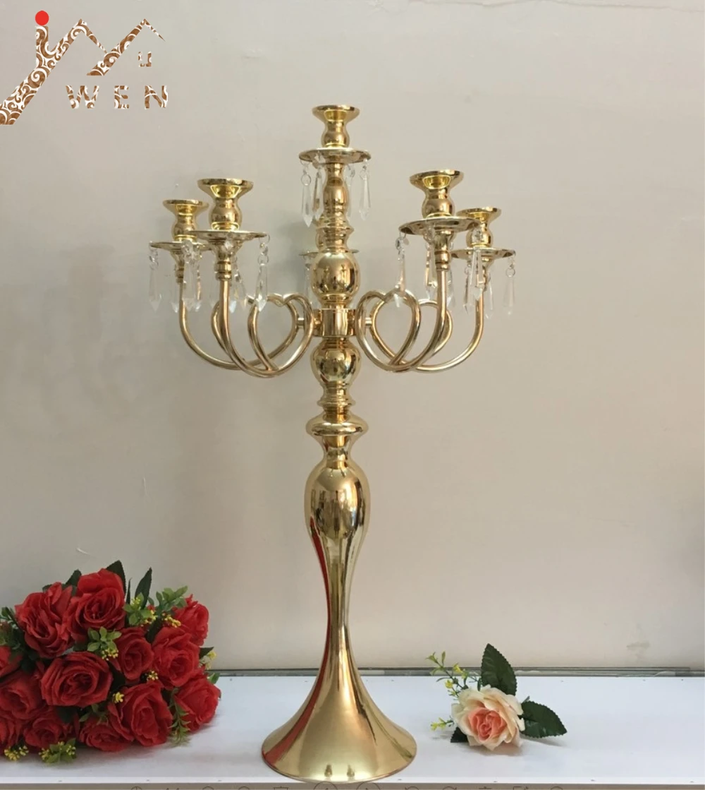 Golden 5 Heads/ 3 Arms Candelabra Candle Holders Table Wedding Centerpieces Party and Event Candlesticks Home Decoration
Golden 5 Heads/ 3 Arms Candelabra Candle Holders Table Wedding Centerpieces Party and Event Candlesticks Home Decoration