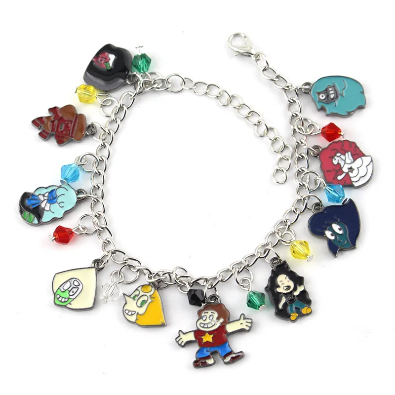 Hot Sale Steven Universe Bracelet Characters Themed Multi Charm Metal Personality Anime Jewelry For Friend Festival Gifts
Hot Sale Steven Universe Bracelet Characters Themed Multi Charm Metal Personality Anime Jewelry For Friend Festival Gifts