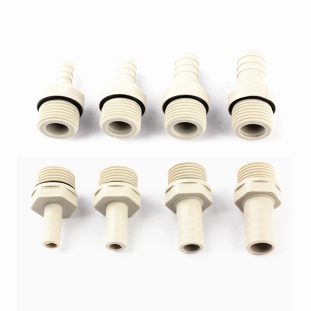 1Pcs 1/8" 1/4" 3/8" 1/2" 3/4" Male Thread To 6-25mm POM Pagoda Connector Soft Pipe Joint Plastic Tech Hose Connector With Washer
1Pcs 1/8" 1/4" 3/8" 1/2" 3/4" Male Thread To 6-25mm POM Pagoda Connector Soft Pipe Joint Plastic Tech Hose Connector With Washer