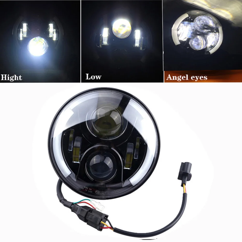 7 Inch Headlight Motorcycle Round LED Halo Headlight H4 H13 Angel Eyes Light DRL Headlamp For Jeep Wrangler for Hummer
7 Inch Headlight Motorcycle Round LED Halo Headlight H4 H13 Angel Eyes Light DRL Headlamp For Jeep Wrangler for Hummer