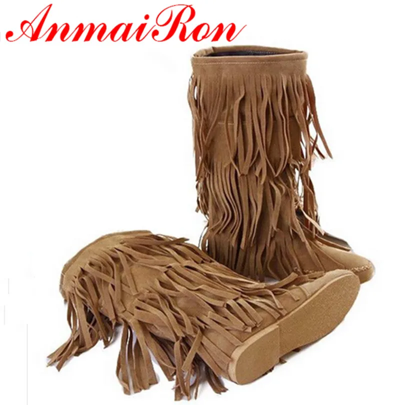 ANMAIRON New Fashion Style Women Spring&Autumn Round Toe Mid-calf Boots Women 3 Colors Fashion Yellow Tassel Flats Women Boots
ANMAIRON New Fashion Style Women Spring&Autumn Round Toe Mid-calf Boots Women 3 Colors Fashion Yellow Tassel Flats Women Boots