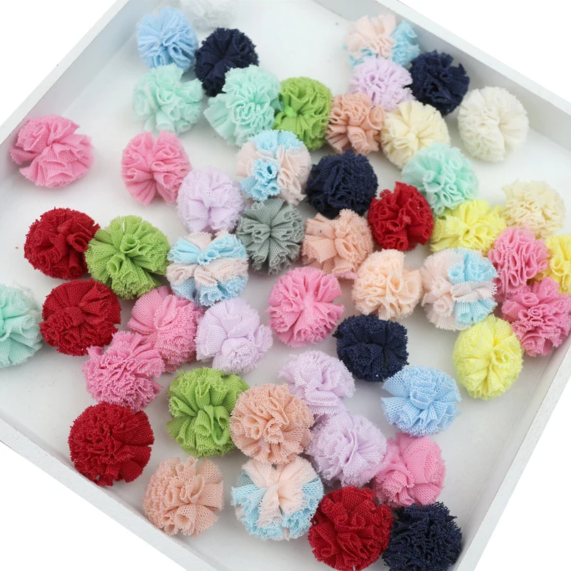 20-100Pcs Lace Gauze Mesh Elastic Flower Balls DIY Craft Supplie Wedding Decor Yarn Balls Headwear Jewelry Ornaments Pompones
20-100Pcs Lace Gauze Mesh Elastic Flower Balls DIY Craft Supplie Wedding Decor Yarn Balls Headwear Jewelry Ornaments Pompones