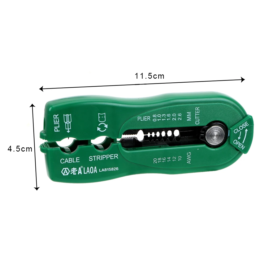 DIYWORK 0.8-2.6mm Wire Stripping Crimp Tool Portable Wire Cutter Suitable Cable Stripper Multifunction Hand Tools
DIYWORK 0.8-2.6mm Wire Stripping Crimp Tool Portable Wire Cutter Suitable Cable Stripper Multifunction Hand Tools