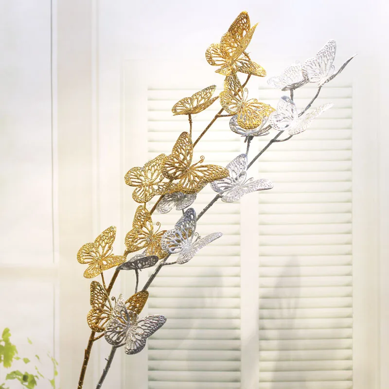 Artificial Butterfly Flower Golden Flower Home Wedding Scrapbooking Decorative Christmas Decorative Fake Flower
Artificial Butterfly Flower Golden Flower Home Wedding Scrapbooking Decorative Christmas Decorative Fake Flower