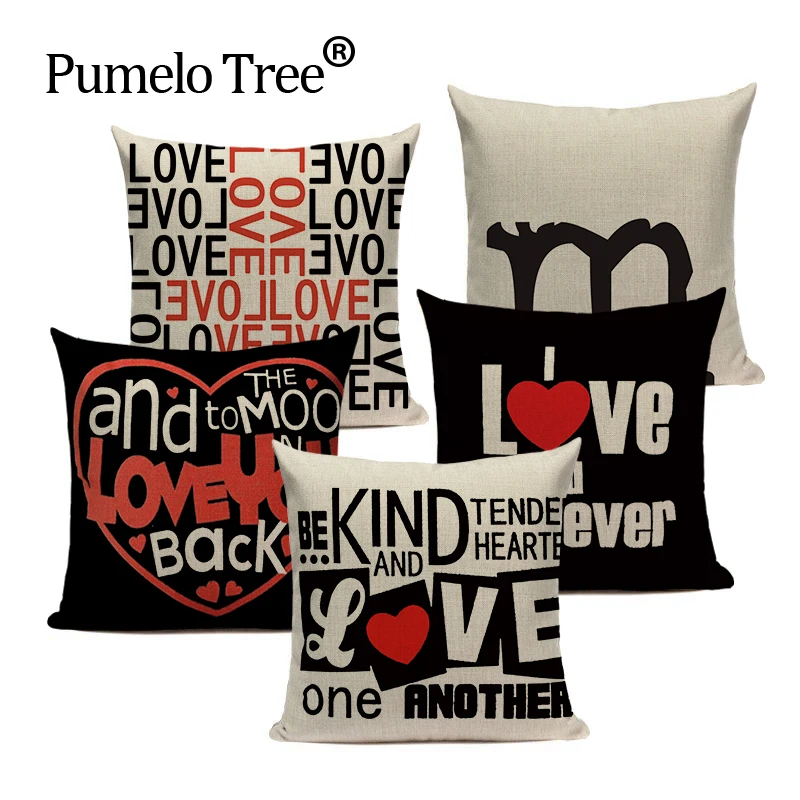 Nordic design Linen Red Black And White Statement Almofadas Cojines 45Cmx45Cm Square Home Decorative Printed Cushion Cover
Nordic design Linen Red Black And White Statement Almofadas Cojines 45Cmx45Cm Square Home Decorative Printed Cushion Cover