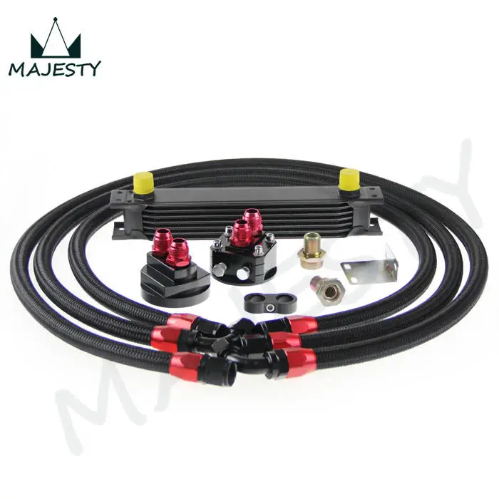 7 ROW AN-10AN UNIVERSAL ENGINE TRANSMISSION OIL COOLER BLACK+ FILTER Relocation KIT black british type
7 ROW AN-10AN UNIVERSAL ENGINE TRANSMISSION OIL COOLER BLACK+ FILTER Relocation KIT black british type