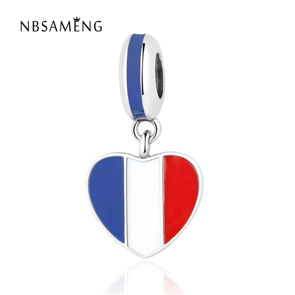 Authentic 925 Sterling Silver Bead Charm Glaze Love Heart National Flag Pendant Beads Fit Bracelet & Bangle DIY Jewelry
Authentic 925 Sterling Silver Bead Charm Glaze Love Heart National Flag Pendant Beads Fit Bracelet & Bangle DIY Jewelry