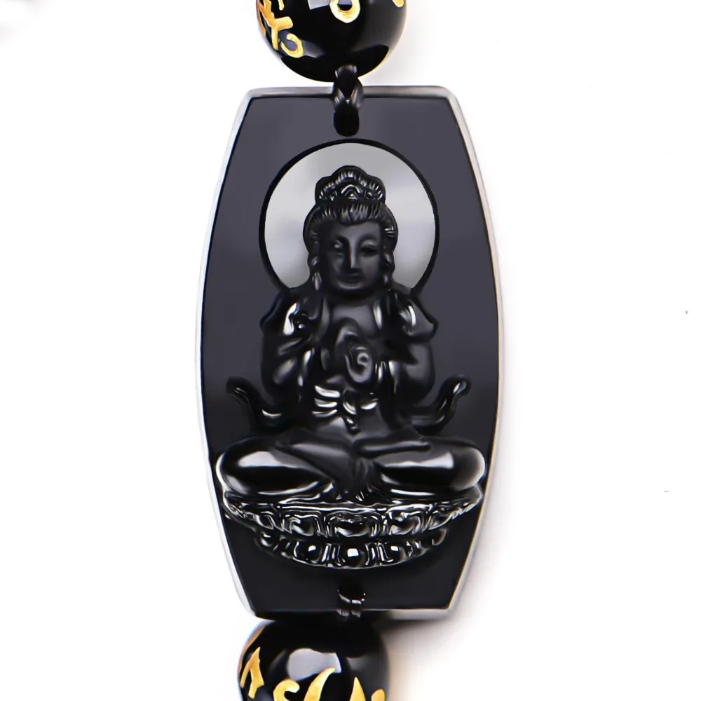 MIARA.L 10MM High Quality Natural Black Obsidian Carved Buddha Lucky Amulet Round Beads Bracelet For Women Men Bracelet Jewelry
MIARA.L 10MM High Quality Natural Black Obsidian Carved Buddha Lucky Amulet Round Beads Bracelet For Women Men Bracelet Jewelry