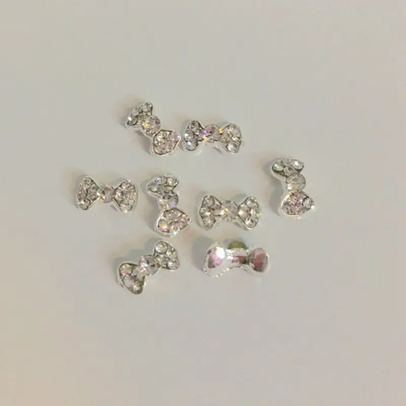 10 Pcs New Diamond Bow Glitter Nail Alloy Set 3D Nail Art Decoration DIY Tools Rhinestone Sticker For Manicure Decor
10 Pcs New Diamond Bow Glitter Nail Alloy Set 3D Nail Art Decoration DIY Tools Rhinestone Sticker For Manicure Decor