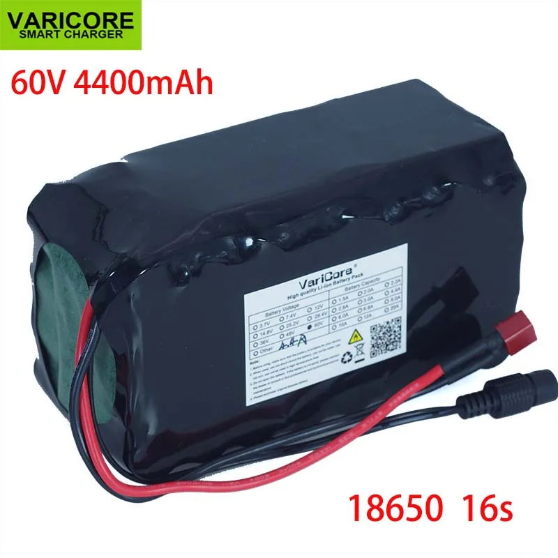 60V 16S2P 4.4Ah 18650 литий ионный аккумулятор Батарея пакет 67 2 V 4400 мА/ч фара для
